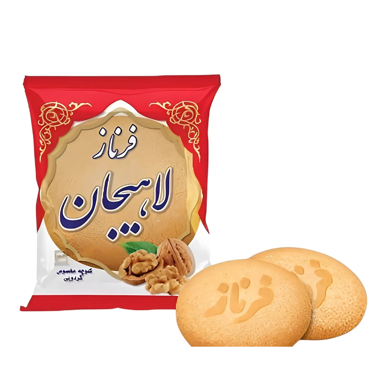 کلوچه گردویی لاهیجان فرناز - 88 گرم بسته 50 عددی
