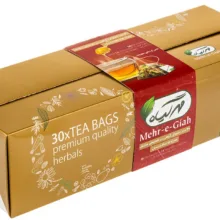 دمنوش گیاهی مهرگیاه بسته 30 عددی به همراه عسل بسته 12 عددی