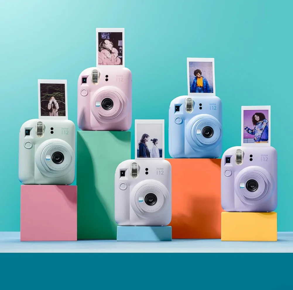 دوربین عکاسی چاپ سریع فوجی فیلم مدل Instax Mini 12 به همراه فیلم