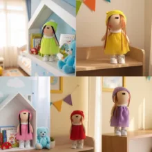 عروسک روسی کد 2703 ارتفاع 25 سانتی متر