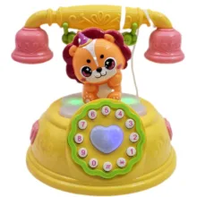 اسباب بازی ناب سل مدل تلفن شیر بامزه موزیکال چراغدار کد Funny lion musical phone with lights