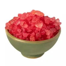نبات نگین زعفرانی با گل محمدی سحرخیز - 500 گرم