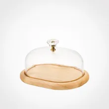 ظرف کره لیمون مدل پایه چوبی کد DH4902