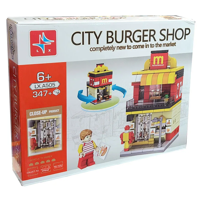 ساختنی 347 تکه ال ایکس مدل City Burger کد 505