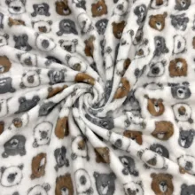پتو مسافرتی 1 نفره مدل کله خرسی سایز 200x160 سانتی‌متر