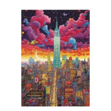 پازل 1000 تکه آرت پازل مدل Colorful Metropolis ,New York كد 41030 مناسب نوجوان و بزرگسال