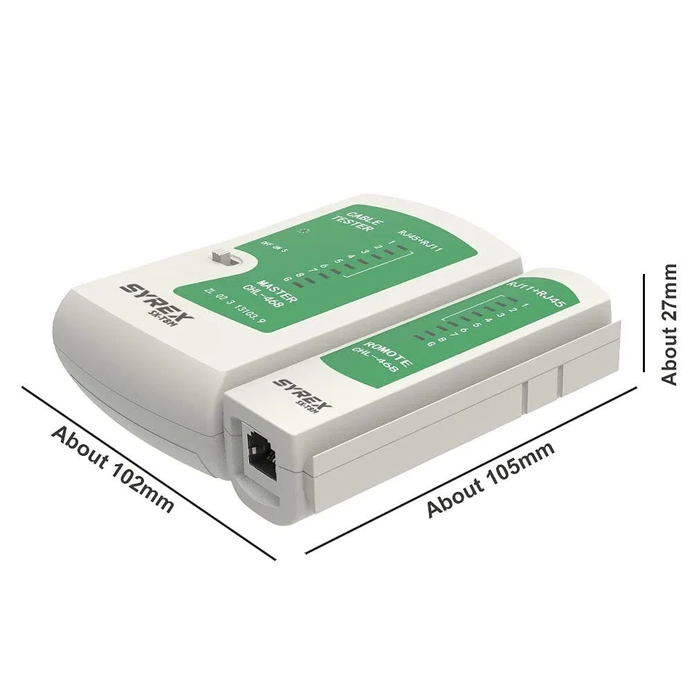 تستر کابل شبکه سایرکس مدل SX-T8M