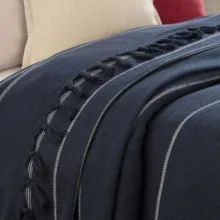 روتختی دو نفره مادام کوکو مدل Eloi Lacivert سایز 230x200 سانتی‌متر