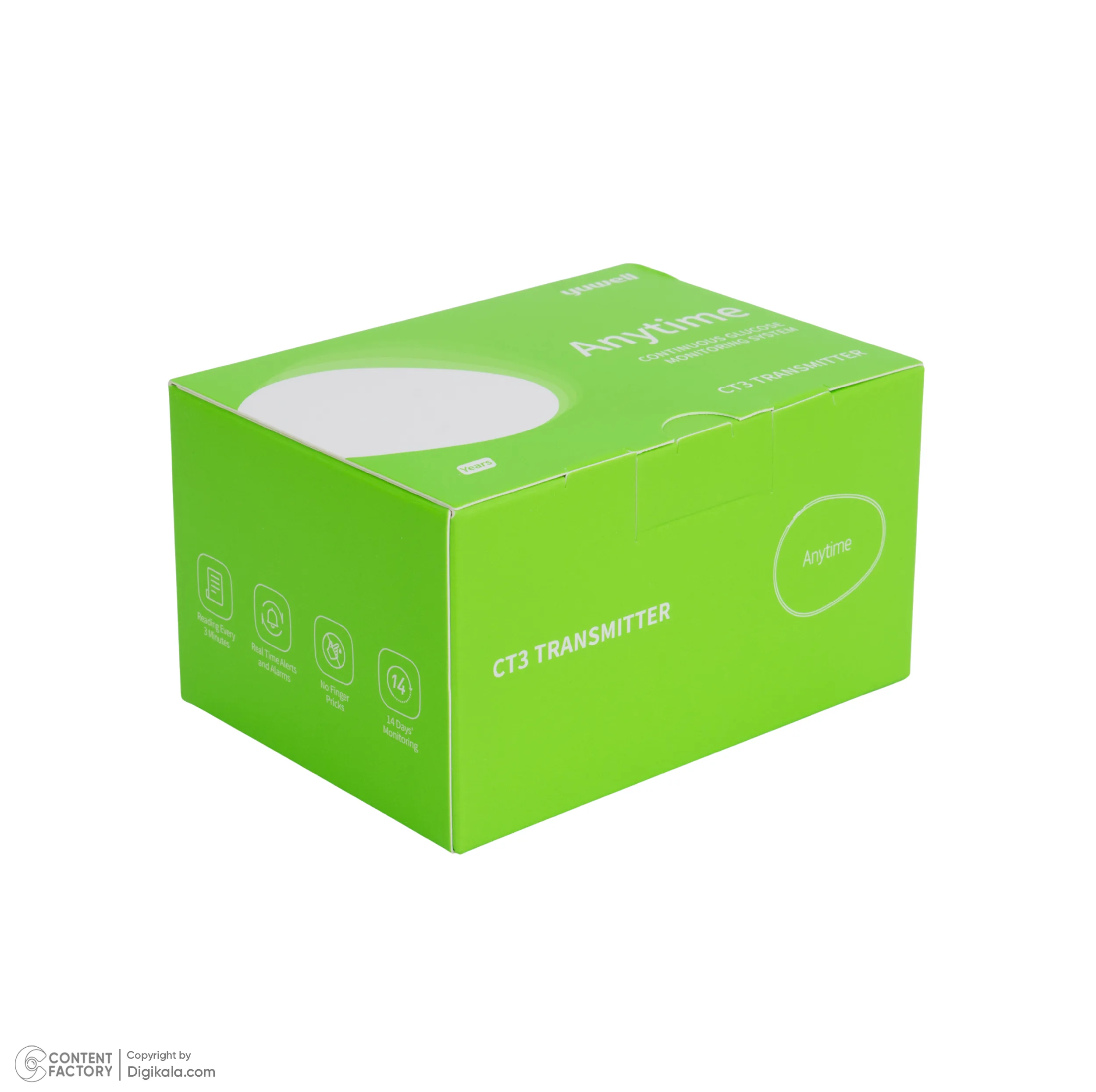 سنسور تست قندخون یوول مدل CT3 به همراه ترنسمیتر یوول