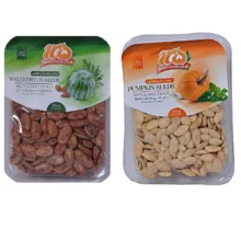 تخمه کدو گوشتی و تخمه جابانی 125 – 200 گرم بسته 2 عددی