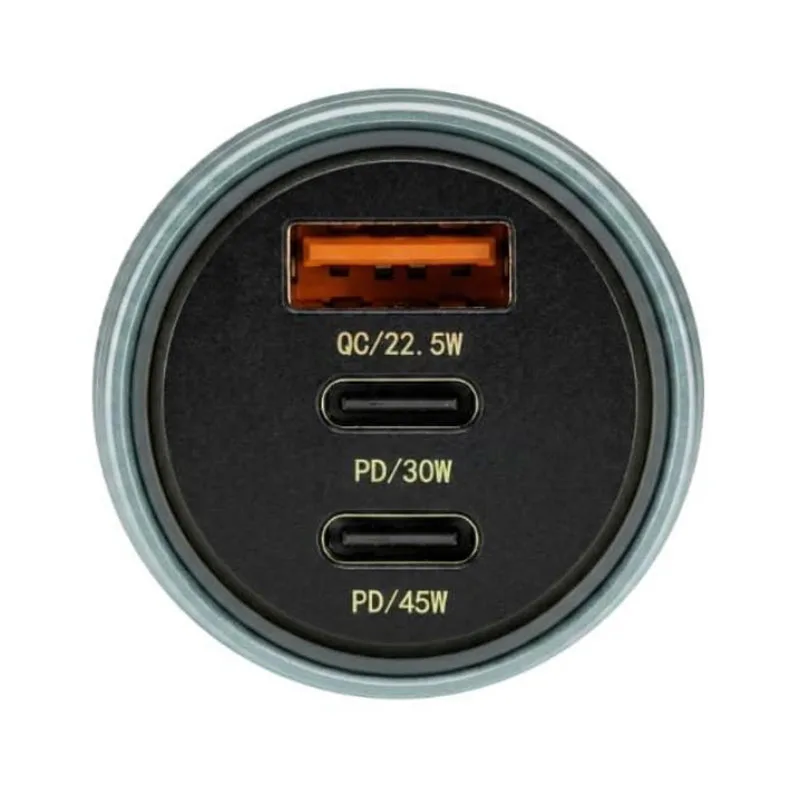 شارژر فندکی 45 وات 3 پورت بوف گلوبال مدل TURBO