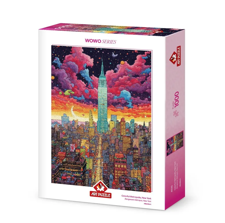 پازل 1000 تکه آرت پازل مدل Colorful Metropolis ,New York كد 41030 مناسب نوجوان و بزرگسال