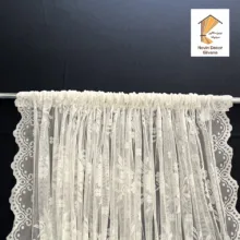 پرده نوین دکور سیلوانا مدل تور راشل 3000 سایز 280 × 290 سانتی‌متر