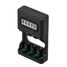 شارژر باتری بستون مدل M9501 به همراه باتری قلمی و نیم قلمی قابل شارژ بسته 4 عددی