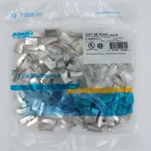 سوکت شبکه CAT6 امپ مدل STP بسته 100 عددی