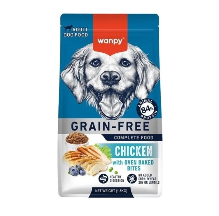 غذا خشک سگ بالغ ونپی مدل GRAIN FREE طعم مرغ وزن 1.5 کیلوگرم