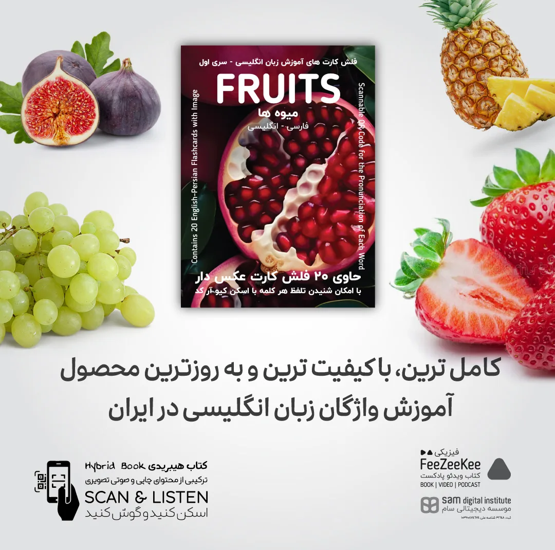 فلش کارت آموزش زبان انگلیسی نشر فیزیکی مجموعه 5 عددی