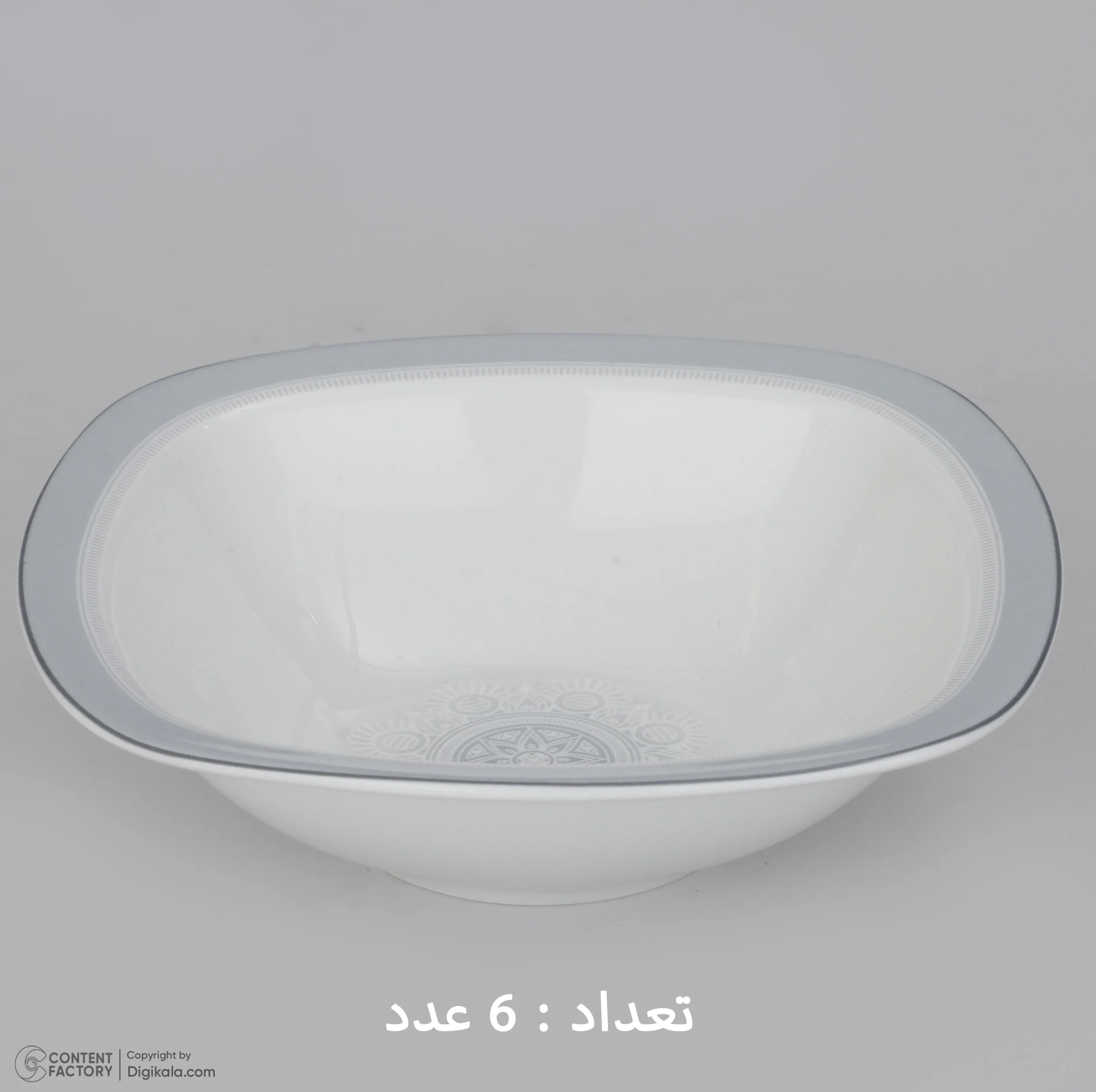 سرویس غذاخوری 27 پارچه چینی زرین ایران سری کواترو مدل ادلین درجه عالی