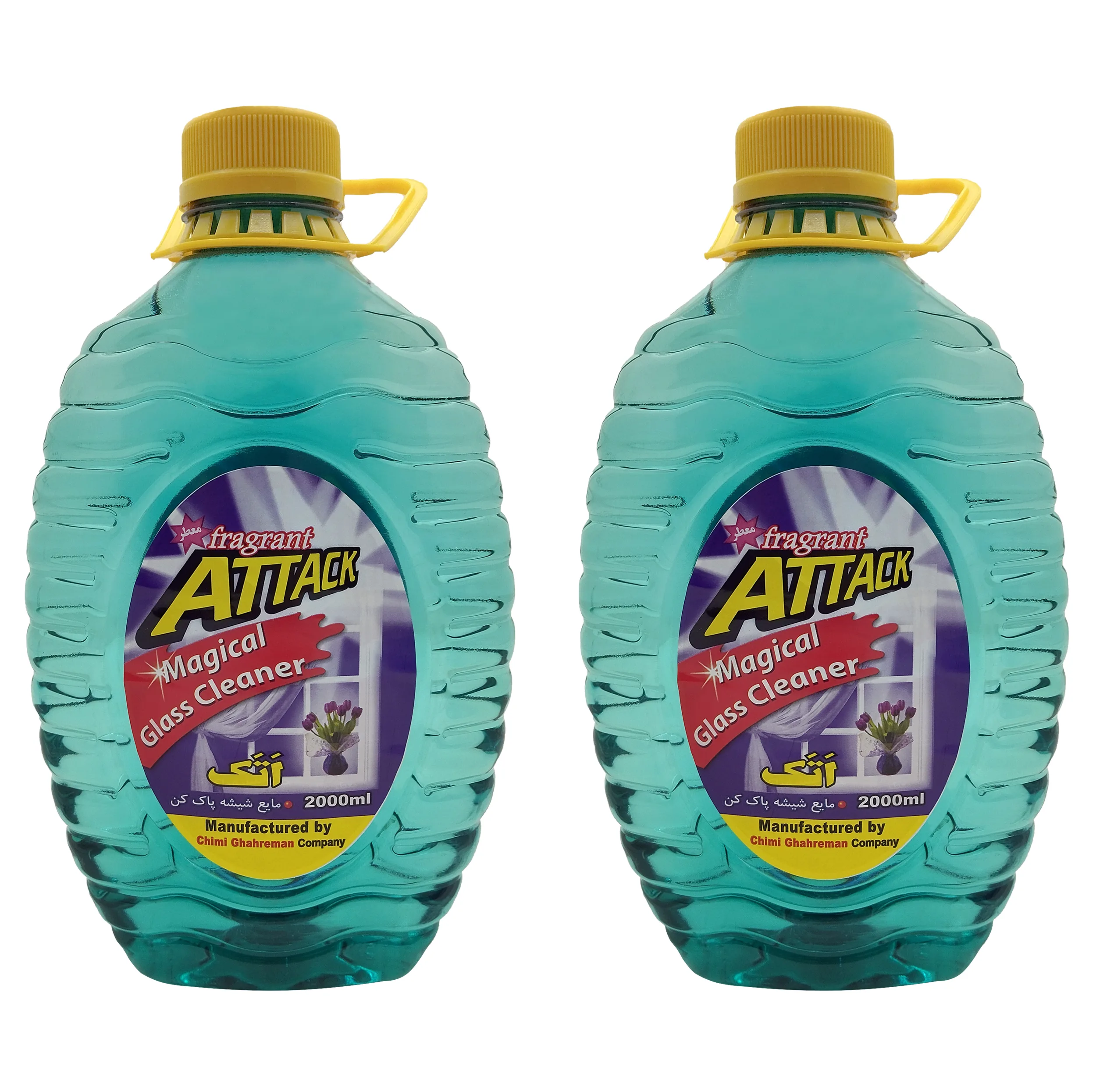 مایع شیشه پاک کن اتک مدل Magical-02 حجم 2 لیتر مجموعه 2 عددی