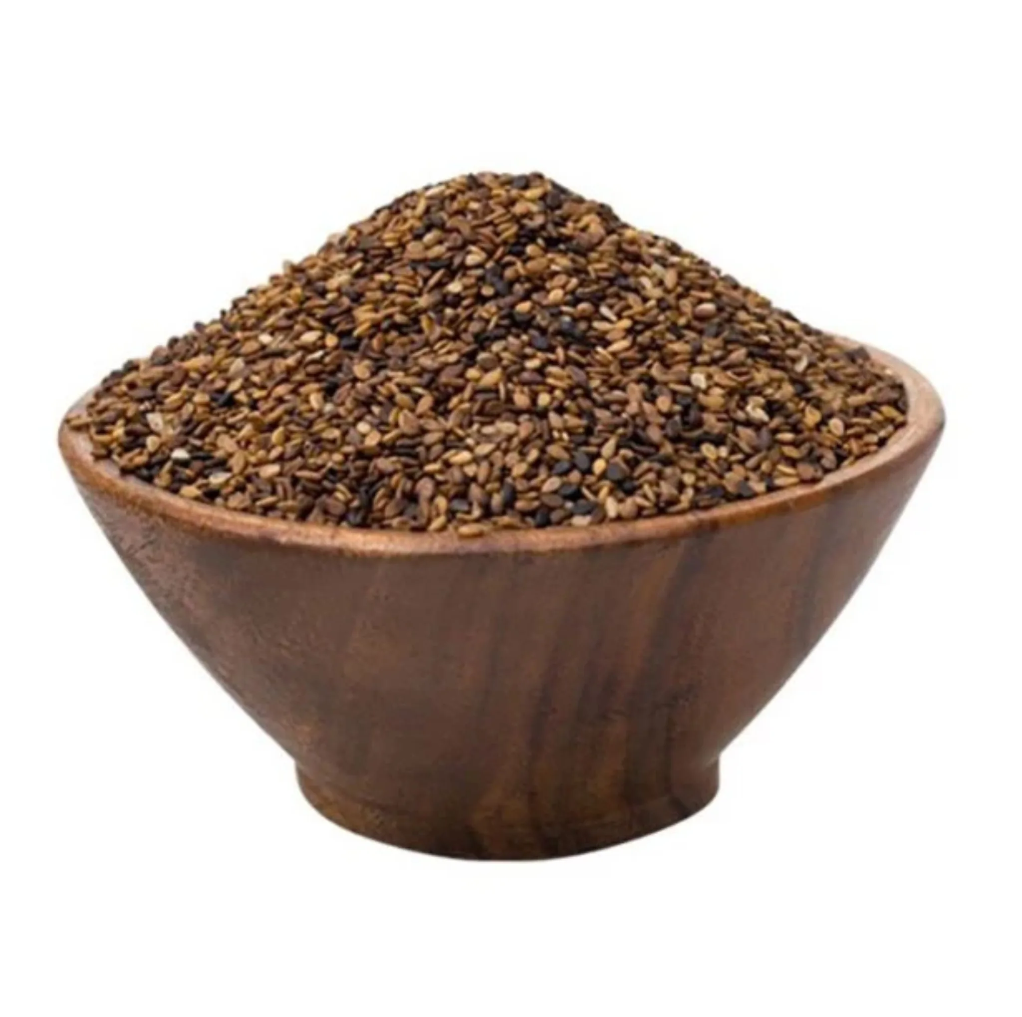 کنجد قهوه‌ای پاک شده محلی خاتون - 500 گرم