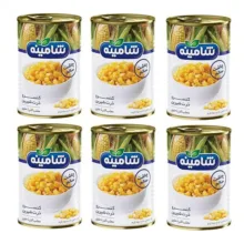 کنسرو ذرت شیرین شامینه – 350 گرم بسته 6 عددی