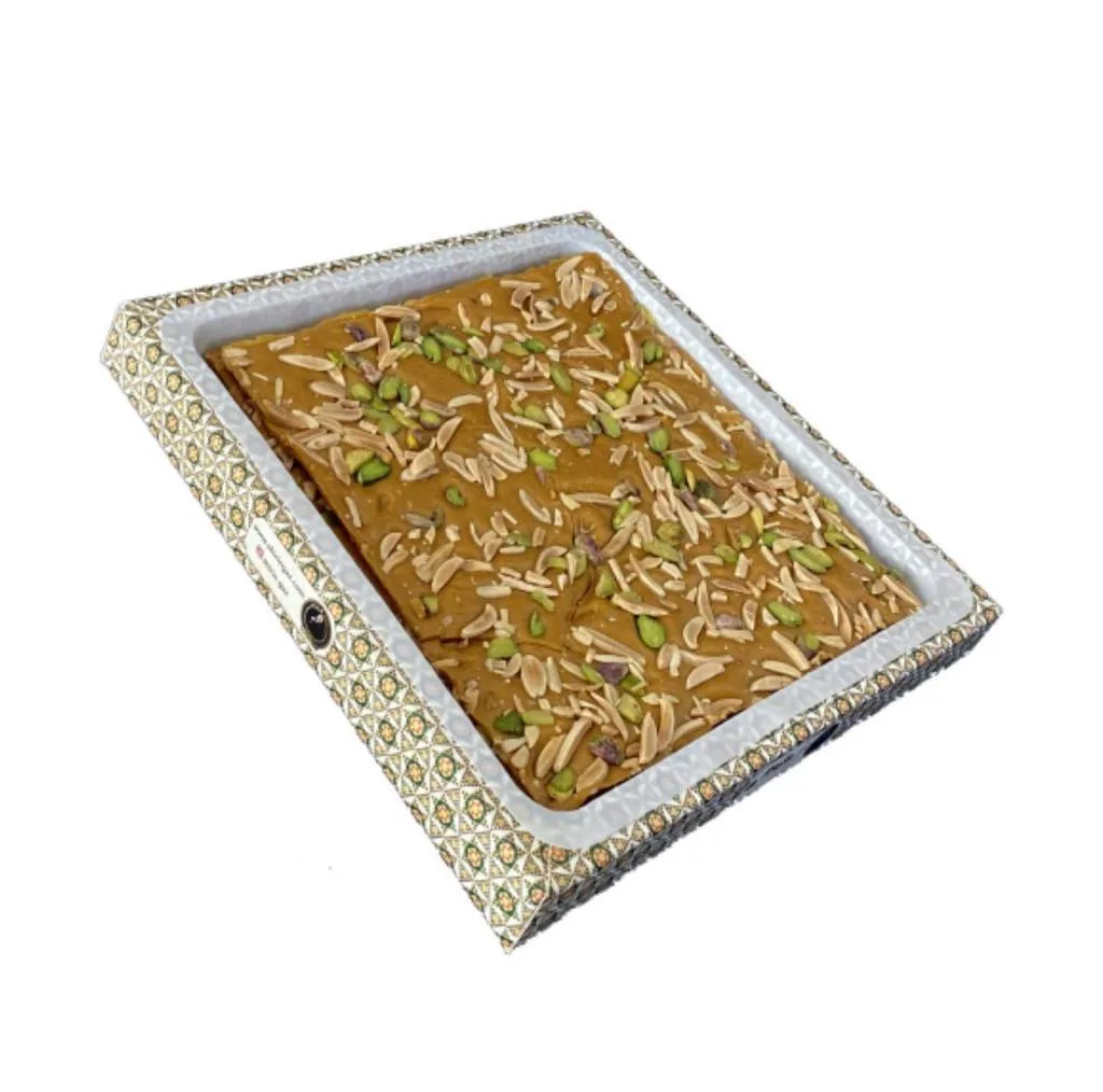 سوهان عسلی تخته ای گز شیرین-400 گرم