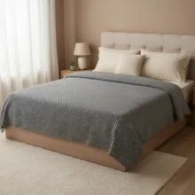 روتختی یک نفره مادام کوکو مدل Eloi Antrasit سایز 200×150 سانتی‌متر