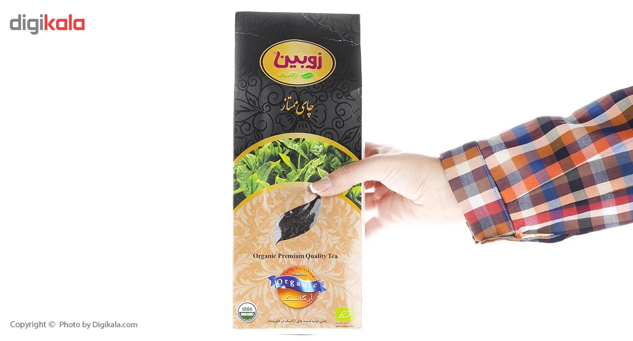 چای سیاه ممتاز ارگانیک زوبین مقدار 400 گرم