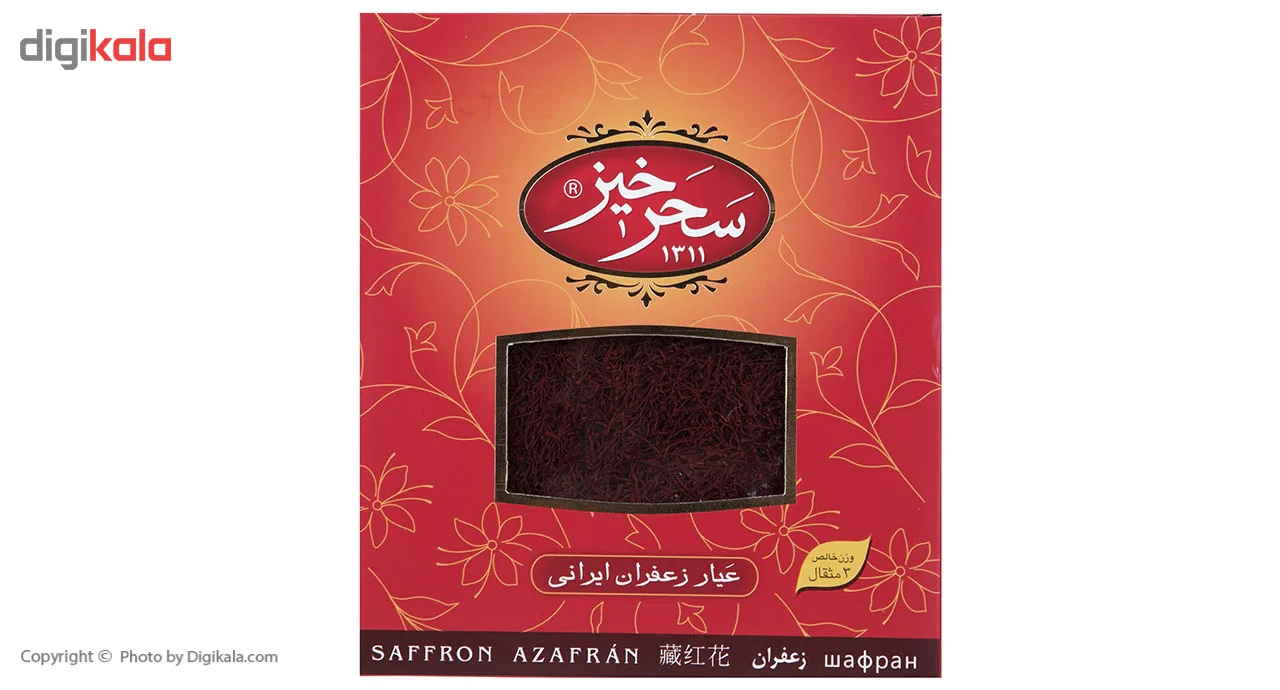زعفران سرگل کادوئی سحرخیز مقدار 13.824 گرم