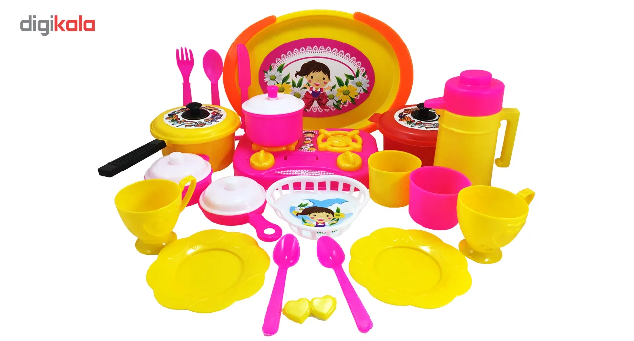 ست اسباب بازی آشپزخانه مدل سبدی کد KID 020