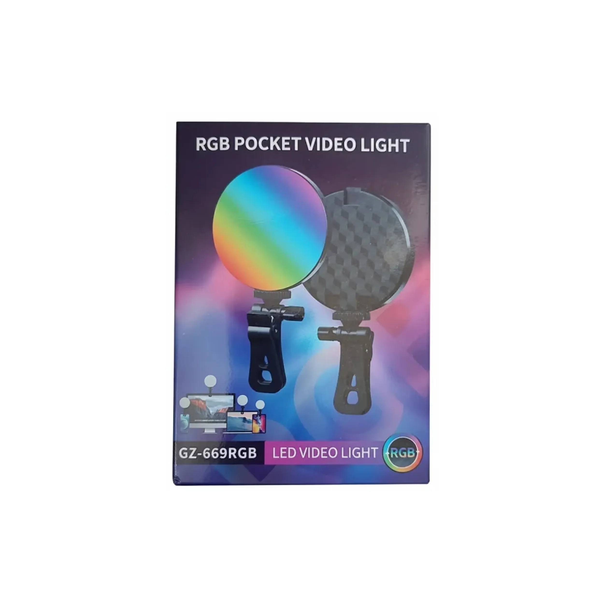 نور ثابت ال ای دی مدل GZ-669RGB