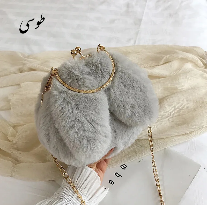 کیف رودوشی دخترانه مدل پولیشی طرح خرگوشی کد 101024