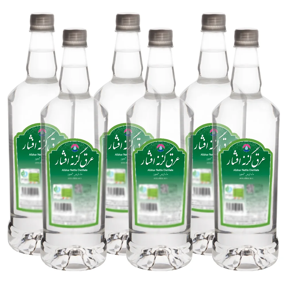عرق گزنه افشار - 1 لیتر بسته 6 عددی