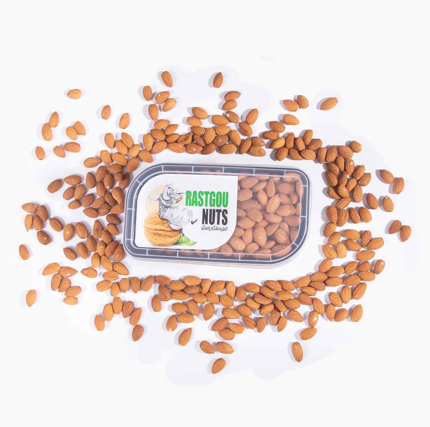 مغز بادام خام اکبر راستگو - 700 گرم