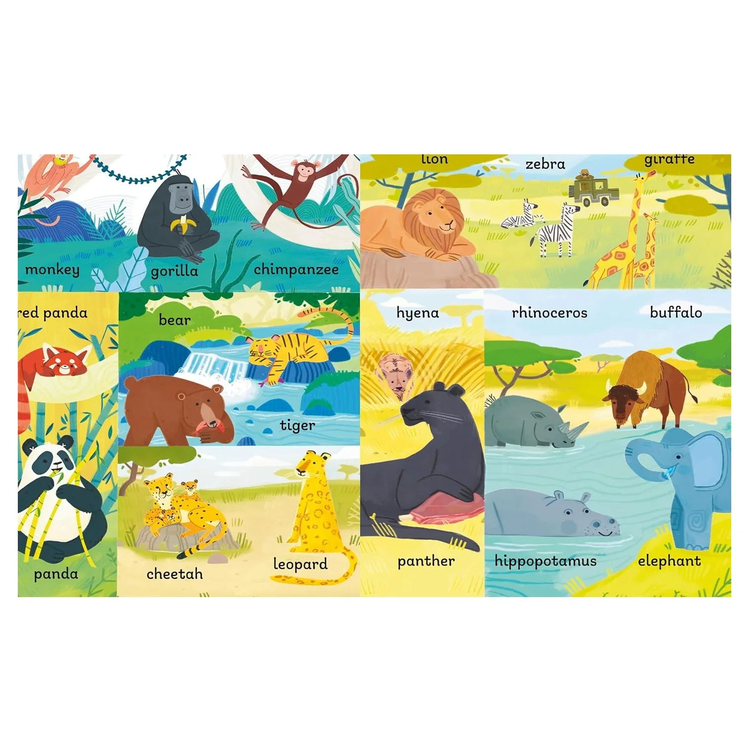 کتاب First Words Exploring Animals 100 اثر Anastasiya Rudyk انتشارات Sweet Cherry