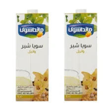 شیر سویا وانیل غیر لبنی مانداسوی - 1000 میلی لیتر بسته 2 عددی