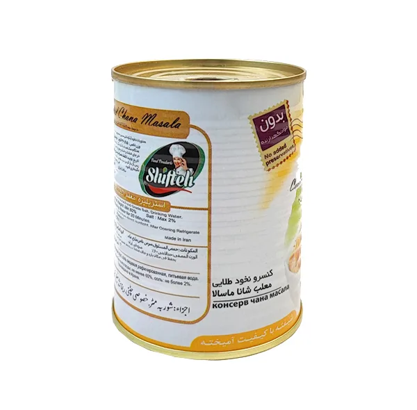 کنسرو نخود طلایی چانا ماسالا شیفته - 370 گرم بسته 12 عددی