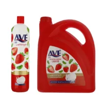 مایع ظرفشویی اوه مدل Strawberry وزن 3750 گرم به همراه مایع ظرفشویی اوه مدل 01 وزن 1000 گرم