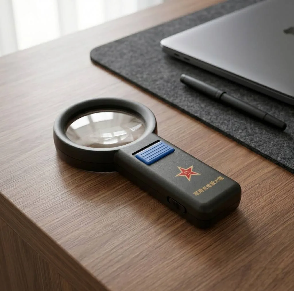 ذره بین مدل چراغ دار کد 80Mm
