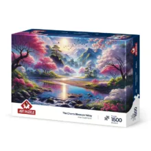 پازل 1500 تکه آرت پازل مدل The Cherry Blossom Valley كد 41551 مناسب نوجوان و بزرگسال
