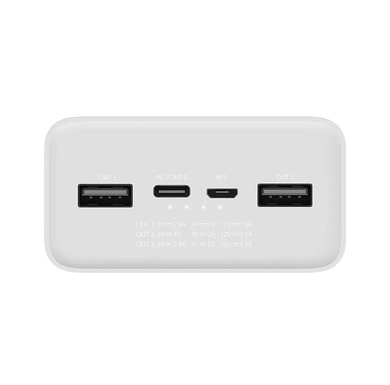 پاوربانک 18 وات شیائومی مدل Mi PB3018ZM ظرفیت 30000 میلی آمپر ساعت
