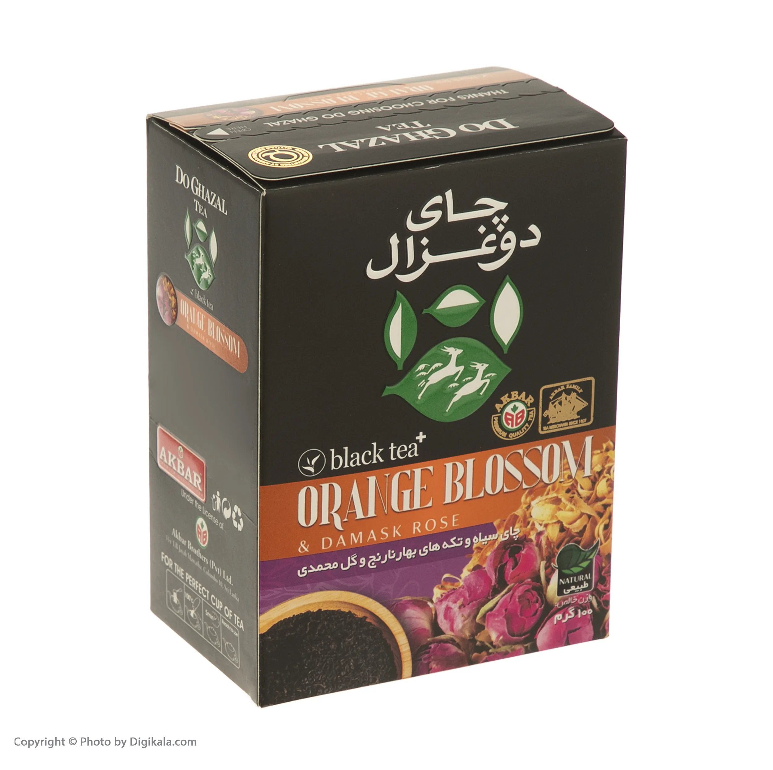 چای سیاه طعمدار دوغزال - 100 گرم مجموعه 4 عددی