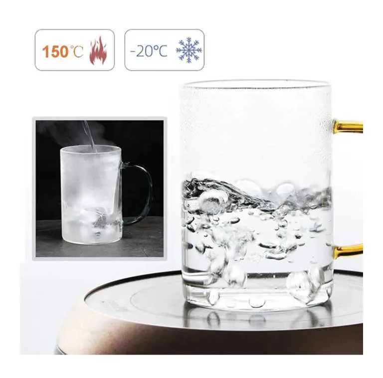 لیوان مدل دسته رنگی مجموعه 6 عددی