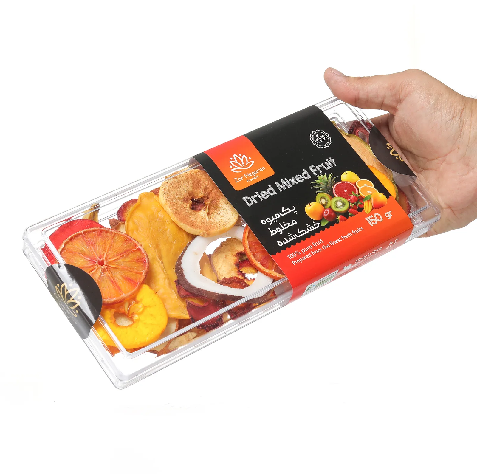 میوه مخلوط خشک شده زرنگاران - 150 گرم