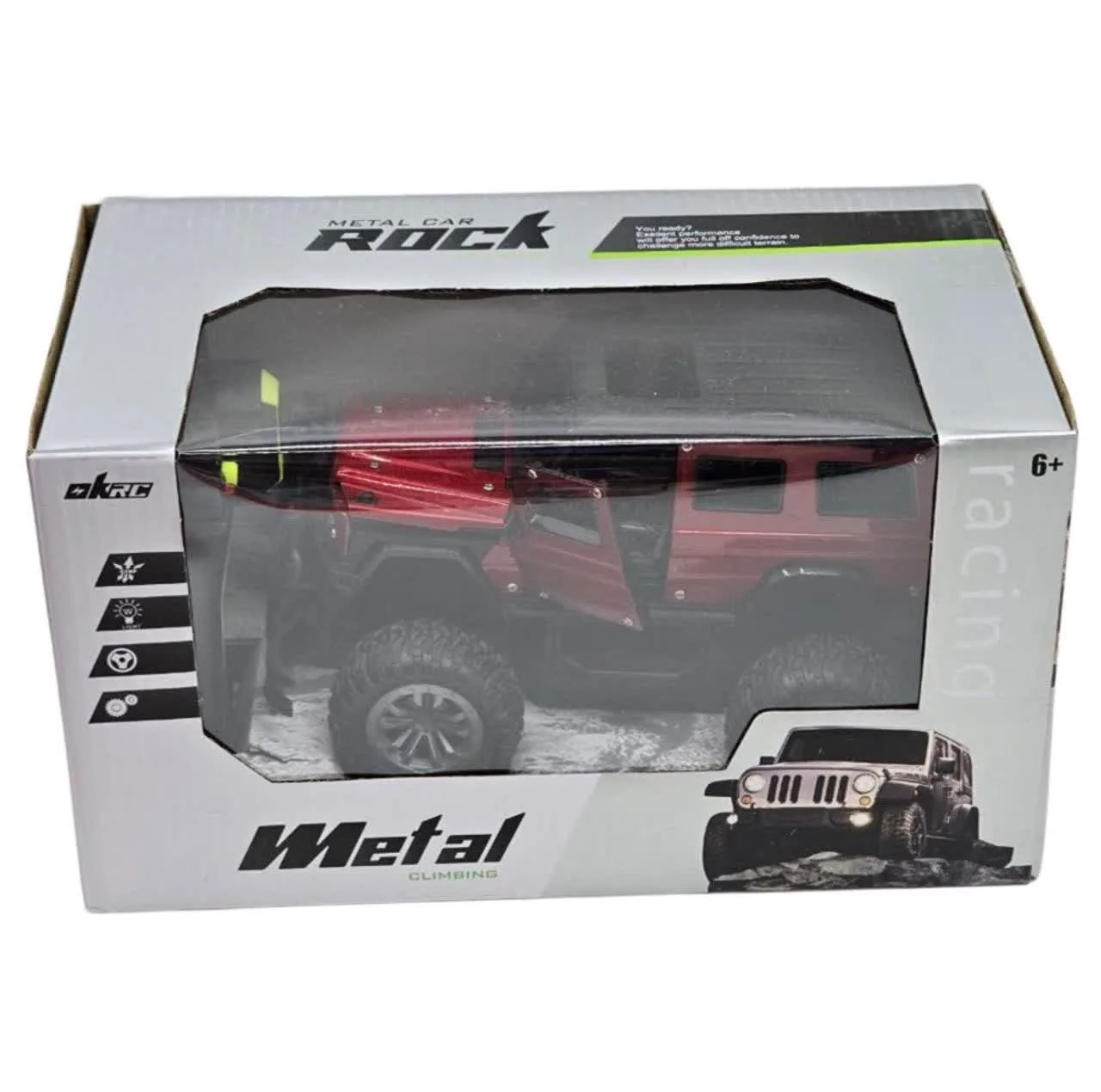 ماشین بازی کنترلی ناب سل مدل بنز جی کلاس فلزی آفرود شارژی چراغدار اسپرت کد METAL CAR ROCK CLIMBING SCALE1:18