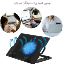 پایه خنک کننده لپ تاپ یوکام مدل blue fan