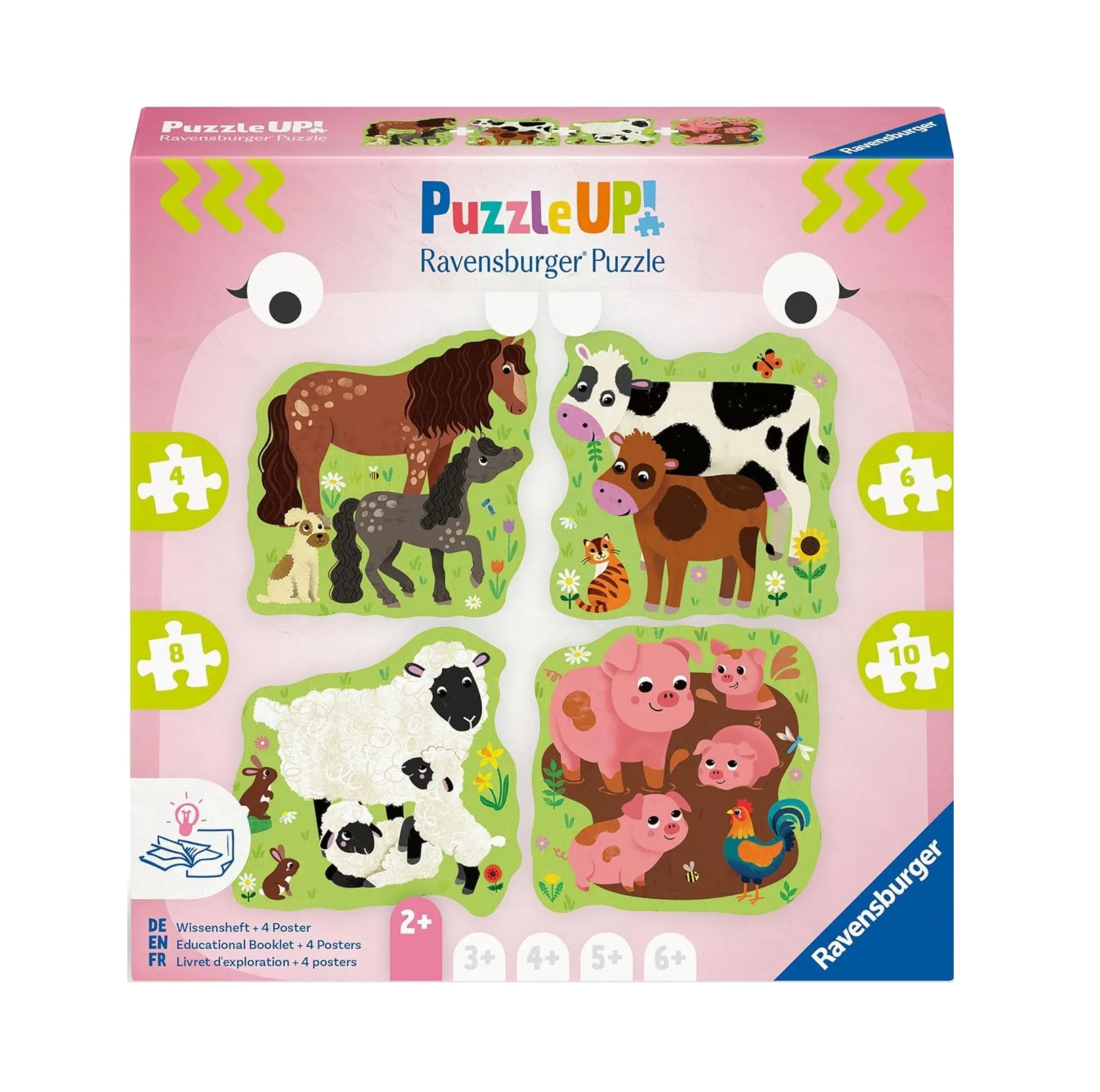 پازل راونزبرگر مدل Farm Animals کد 12004001 مجموعه 4 عددی مناسب برای 2 سال به بالا