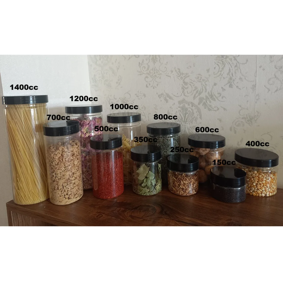 بانکه مدل استوانه ای کد 1200cc مجموعه 8 عددی