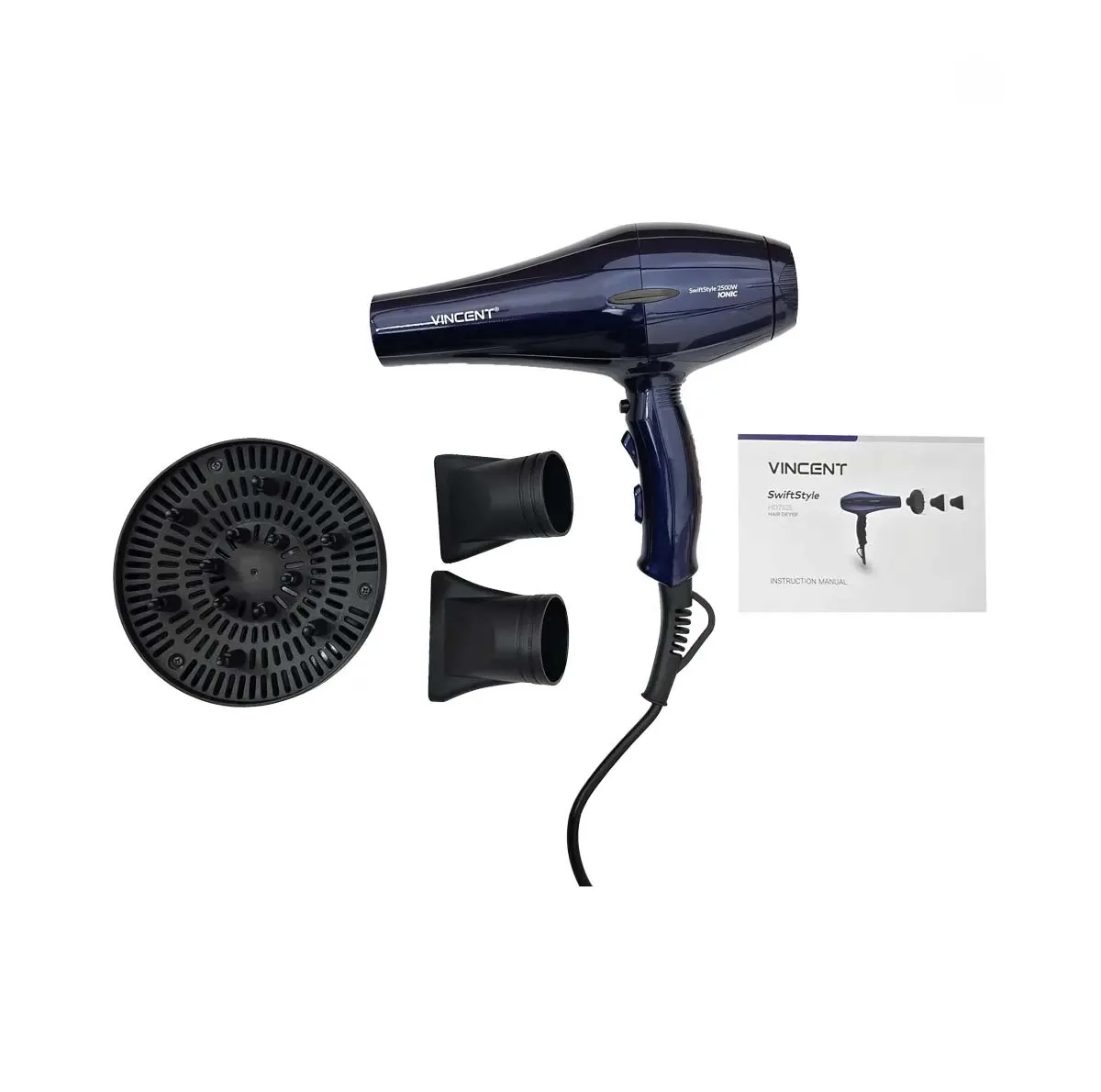 سشوار خانگی 2500 وات وینسنت مدل HD7325