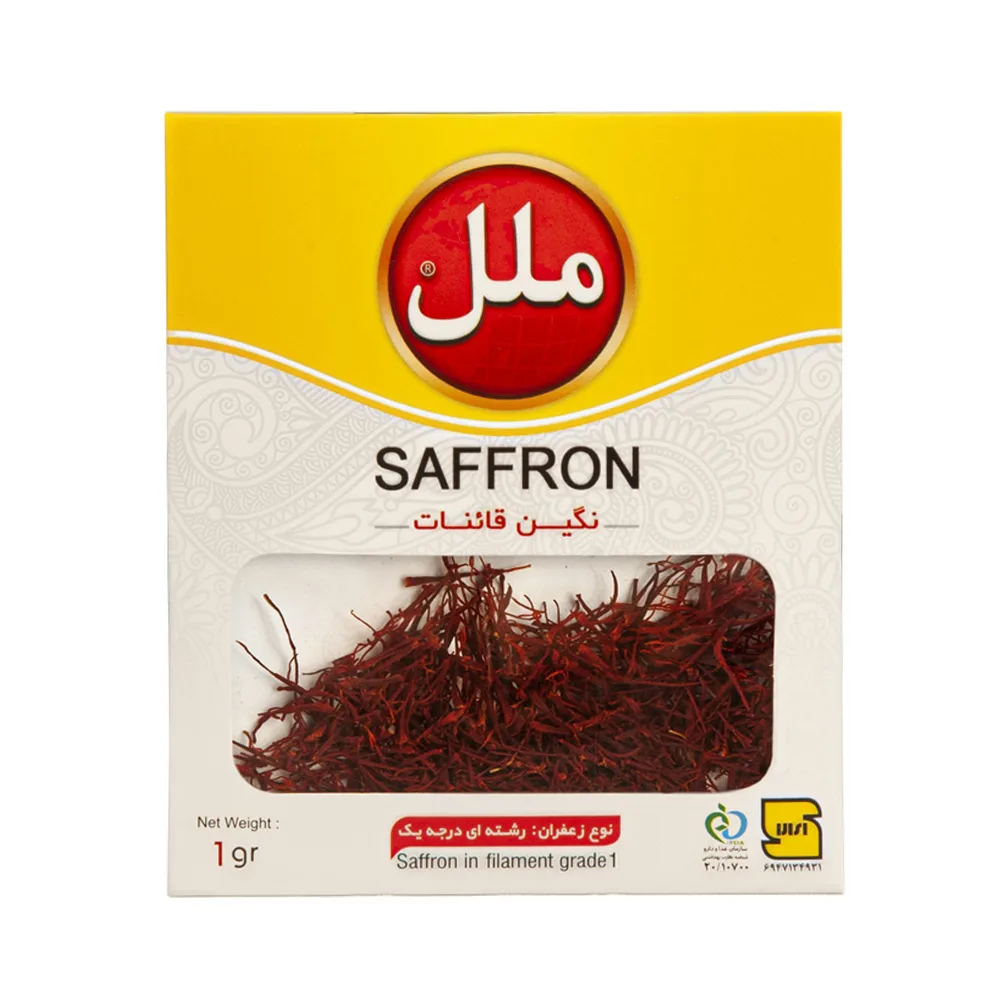 زعفران سرگل ملل - 1 گرم بسته 25 عددی